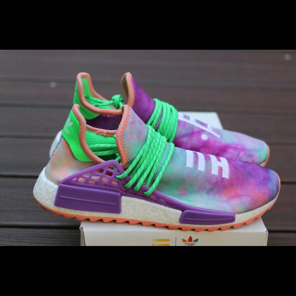Adidas X Pharrell | Human Race NMD | Holi Festival | Chalk Coral | 10